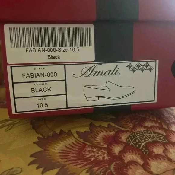 MENS AMALFI GOLD SEQUINS SHOES BLACK SZ 10.5 NIB main image 4